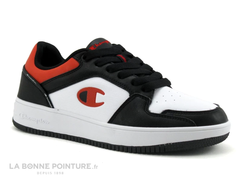 Champion REBOUND 2-0 Low S21906-CHA-KK003 - Noir Blanc Rouge - Basket H 3 Champion REBOUND 2-0 Low S21906-CHA-KK003 - Noir Blanc Rouge - Basket H