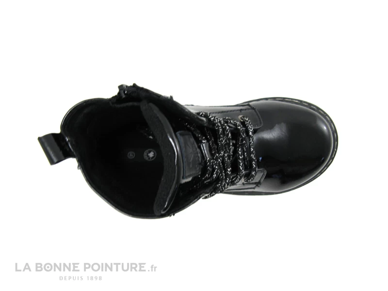 Chipie 546 04 002 Noir Verni - Couronne Rose - Boots Fille 4 Chipie 546 04 002 Noir Verni - Couronne Rose - Boots Fille – Image 2