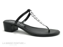 Cerutti 19262 Noir Entre-doigts Talon Carre