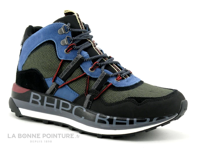 Beverly Hills Polo Club HM6011 - Bleu Noir Bordeaux - Basket Montante H 3 Beverly Hills Polo Club HM6011 - Bleu Noir Bordeaux - Basket Montante H