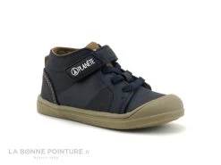 Alma Planete FIBRINO Marine Camel - Chaussure Premiers Pas GARCON