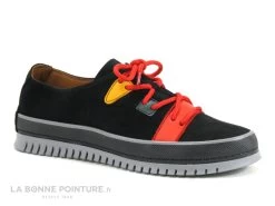 Karyoka VALOU - Black -Nubuck Multi - Chaussure Basse Femme