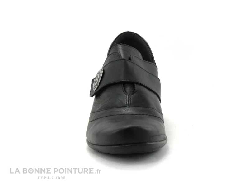 Geo Reino CESITA Fripe Noir - Escarpin Petit Talon - Bride Velcro 4 Geo Reino CESITA Fripe Noir - Escarpin Petit Talon - Bride Velcro – Image 2