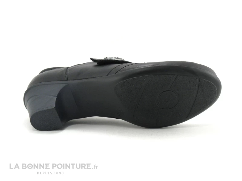 Geo Reino CESITA Fripe Noir - Escarpin Petit Talon - Bride Velcro 9 Geo Reino CESITA Fripe Noir - Escarpin Petit Talon - Bride Velcro – Image 7