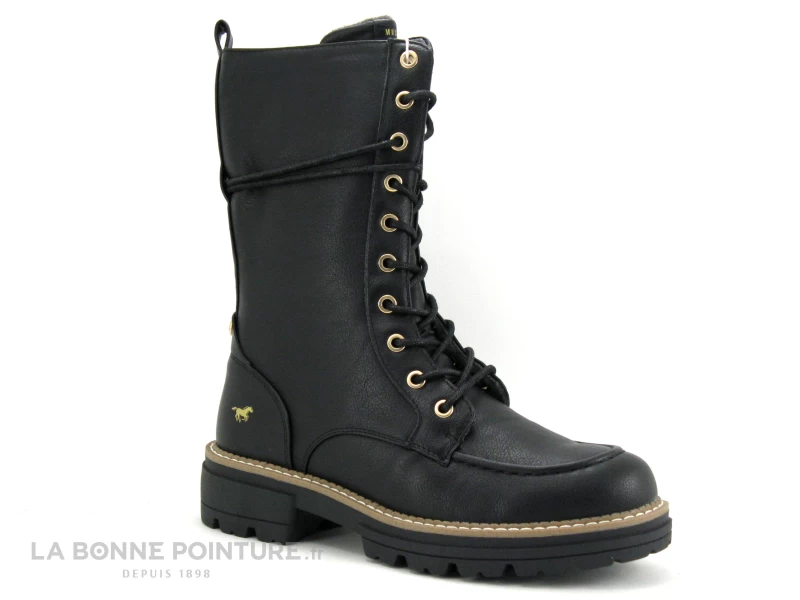 Mustang 1437 503 9 Noir - Bottine Noire Avec Semelle Crantee 7 Mustang 1437 503 9 Noir - Bottine Noire Avec Semelle Crantee – Image 5