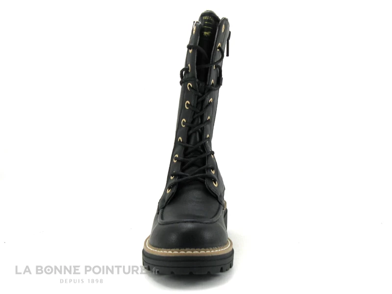Mustang 1437 503 9 Noir - Bottine Noire Avec Semelle Crantee 4 Mustang 1437 503 9 Noir - Bottine Noire Avec Semelle Crantee – Image 2