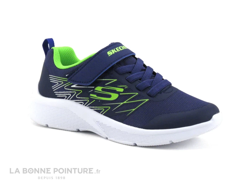 Skechers Microspec TEXLOR Bleu Lime 403770L - Basket GARCON 3 Skechers Microspec TEXLOR Bleu Lime 403770L - Basket GARCON