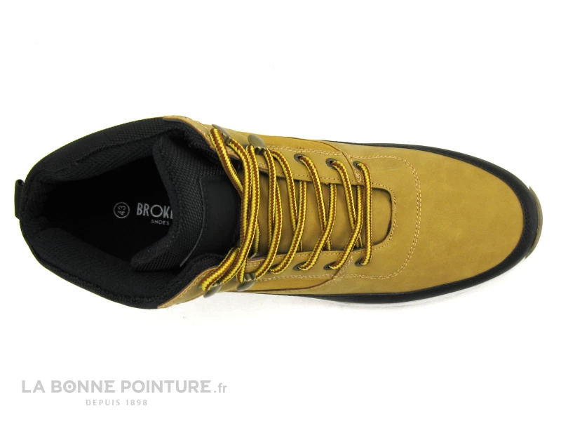 Broker And Co 2063 Camel Noir - Chaussure Montante Homme 5 Broker And Co 2063 Camel Noir - Chaussure Montante Homme – Image 3