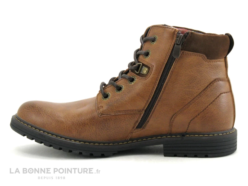 Ektik GRANOLA Marron - Bottillon Homme Avec Lacet Et Zip 4 Ektik GRANOLA Marron - Bottillon Homme Avec Lacet Et Zip – Image 2