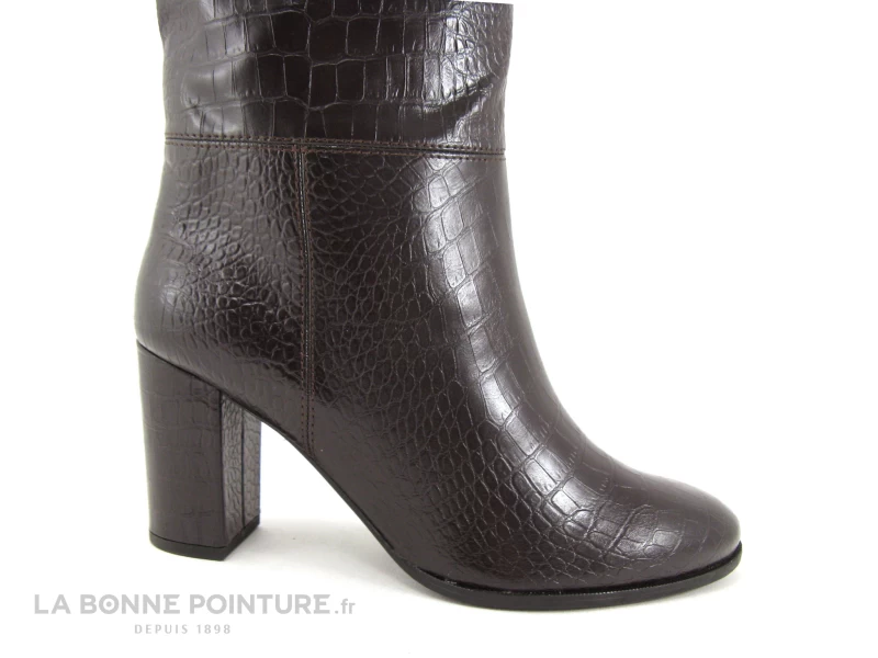 Tamaris 1-25510-25 Mocca Croco - Botte Femme Marron - Talon Haut 8 Tamaris 1-25510-25 Mocca Croco - Botte Femme Marron - Talon Haut – Image 6