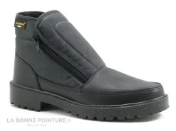 Skechers Boutique 25 Caponord 460 FLAC Noir - Bottillon Fourre Homme