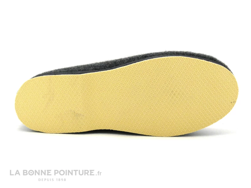 Semelflex CALOGILBERT Anthracite - Charentaises Homme 6 Semelflex CALOGILBERT Anthracite - Charentaises Homme – Image 4