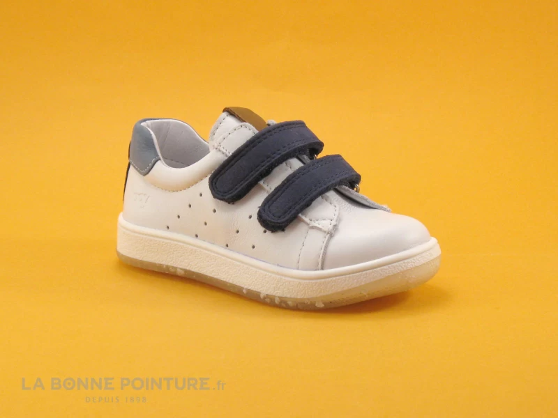 Bopy VELO Blanc Marine - Basket Ville GARCON - Brides Velcro 7 Bopy VELO Blanc Marine - Basket Ville GARCON - Brides Velcro – Image 5