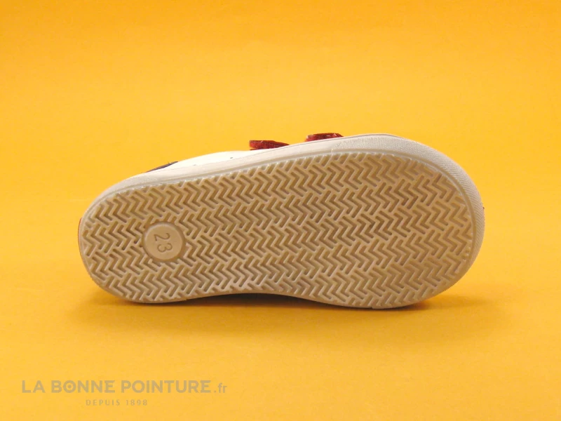 Bopy RAMDAM Blanc Rouge - Basket Mode BEBE 2 Velcros 9 Bopy RAMDAM Blanc Rouge - Basket Mode BEBE 2 Velcros – Image 7