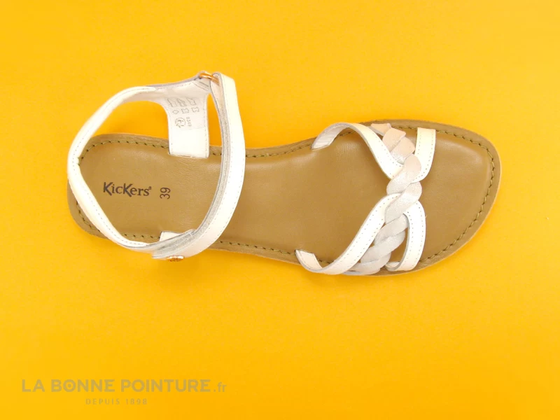 Kickers BETTY Blanc - 694790-30-3 - Nu-pieds Fille 8 Kickers BETTY Blanc - 694790-30-3 - Nu-pieds Fille – Image 6