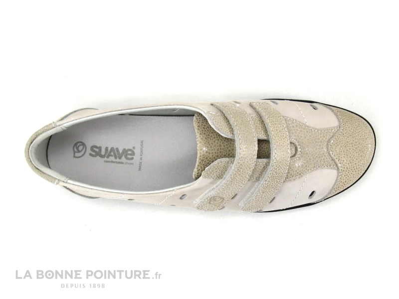 Suave 8017 PT Almond Natural - Chaussure Confort Velcro 8 Suave 8017 PT Almond Natural - Chaussure Confort Velcro – Image 6