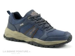 Lico ANGERS - Basket Homme Bleu Marine Et Marron