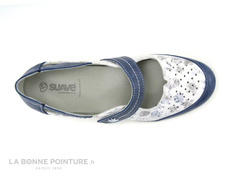 Suave DALLAS 7538PT Cobalt Lily - Chaussure Aere Femme Bleu Blanc 8 Suave DALLAS 7538PT Cobalt Lily - Chaussure Aere Femme Bleu Blanc – Image 6