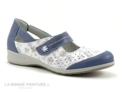 Suave DALLAS 7538PT Cobalt Lily - Chaussure Aere Femme Bleu Blanc