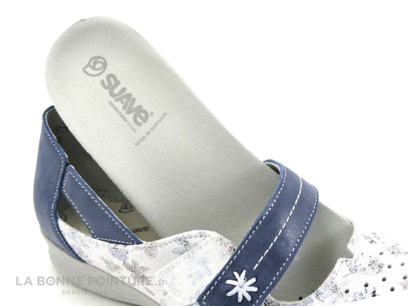 Suave DALLAS 7538PT Cobalt Lily - Chaussure Aere Femme Bleu Blanc 7 Suave DALLAS 7538PT Cobalt Lily - Chaussure Aere Femme Bleu Blanc – Image 5
