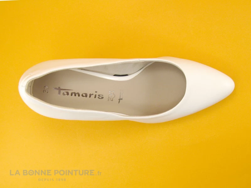 Tamaris 1-22411-20 White - Escarpin Blanc A Talon Haut 8 Tamaris 1-22411-20 White - Escarpin Blanc A Talon Haut – Image 6