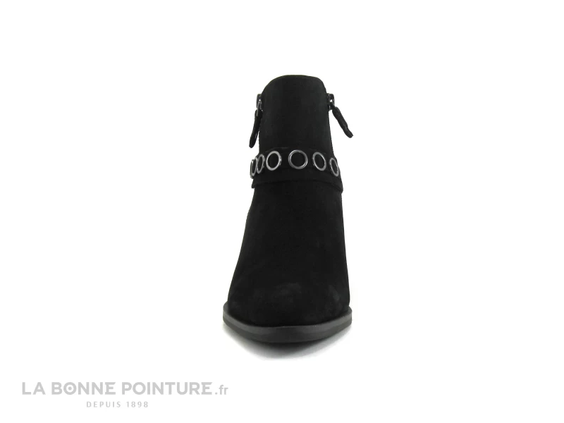 Tamaris 1-25358-23 Black - Boots Western Cuir Velours Noir 4 Tamaris 1-25358-23 Black - Boots Western Cuir Velours Noir – Image 2