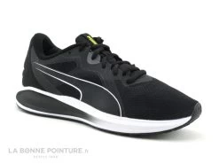 Puma JR Twitch Runner Blk Wht - 384537 - Basket Noire