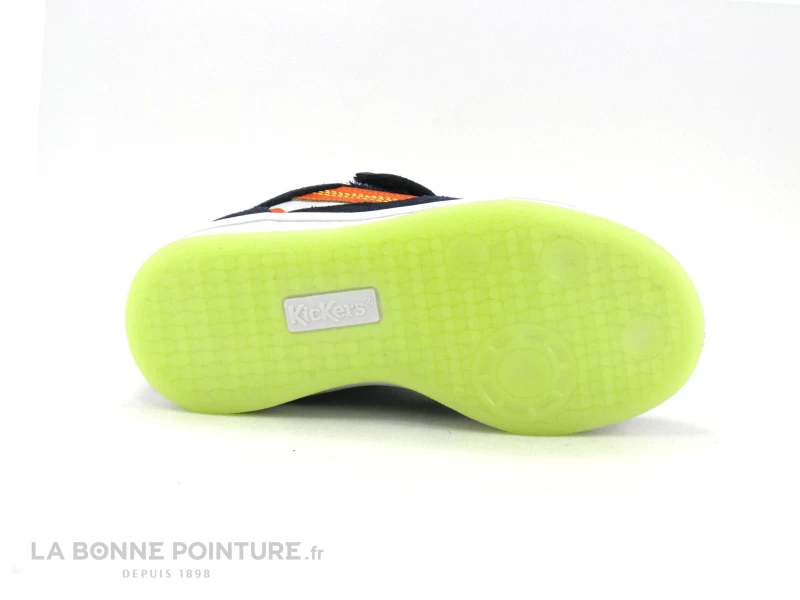 Kickers BISKUIT Marine Gris Orange - Basket Mode BEBE 9 Kickers BISKUIT Marine Gris Orange - Basket Mode BEBE â Image 7