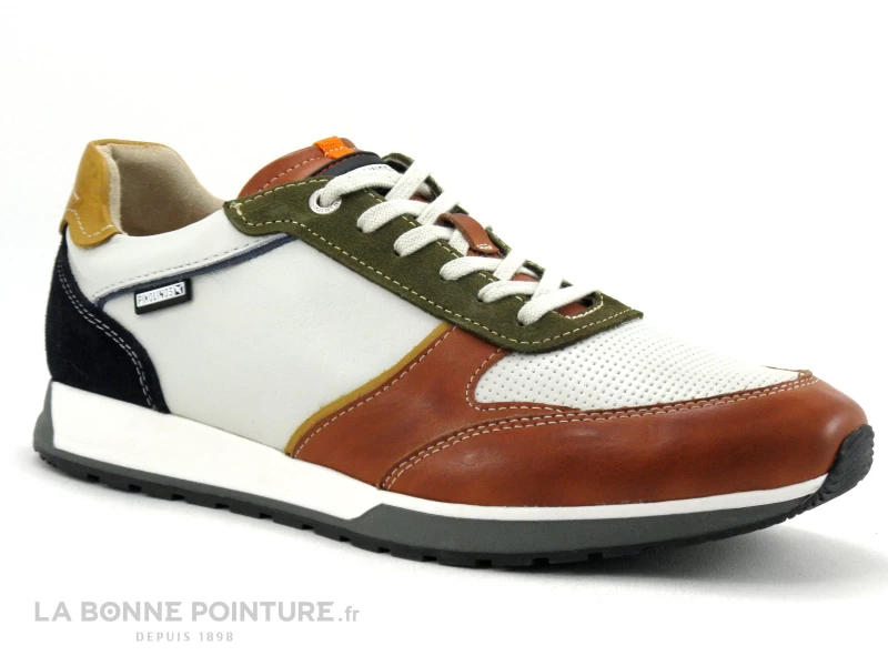 Pikolinos CAMBIL M5N-6111C2 Brick - Basket Homme Blanche Et Multi 3 Pikolinos CAMBIL M5N-6111C2 Brick - Basket Homme Blanche Et Multi