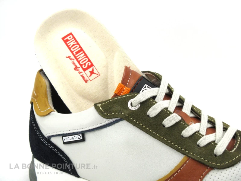 Pikolinos CAMBIL M5N-6111C2 Brick - Basket Homme Blanche Et Multi 7 Pikolinos CAMBIL M5N-6111C2 Brick - Basket Homme Blanche Et Multi – Image 5