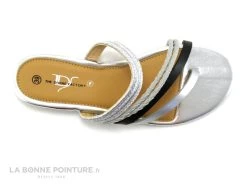 The Divine Factory JL3689 Noir Blanc Argent - Tong Femme -Skechers Boutique cd24607c73b9e66c561f35ea11d5d5ef img 6727.jpg 136407