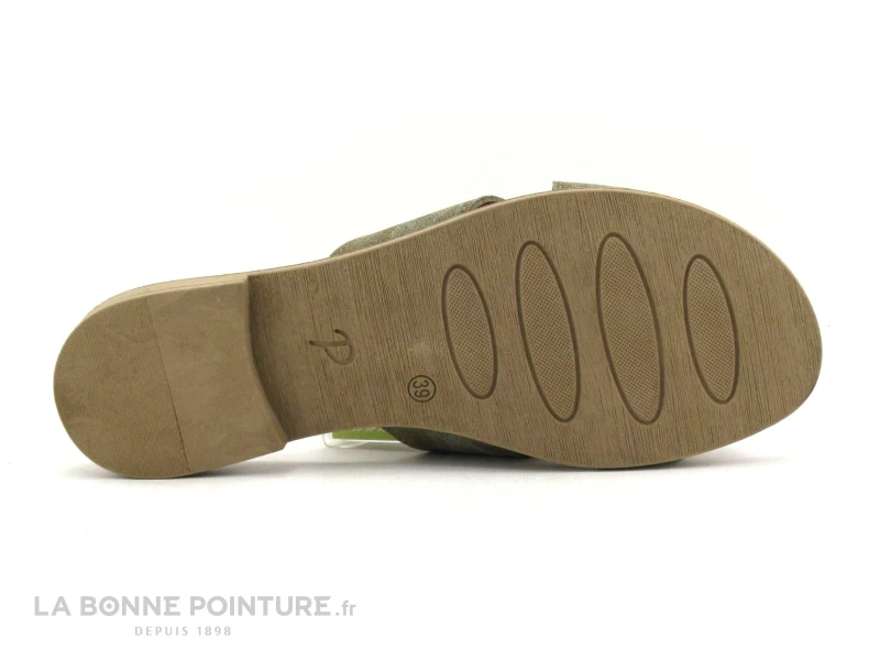 Agora PACLAIRE Kaki Marron - Mule Femme Avec Passe Orteil 6 Agora PACLAIRE Kaki Marron - Mule Femme Avec Passe Orteil – Image 4