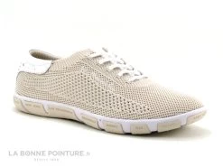TBS JAZARIA Q7373 - Sneakers Flyknit Eco Pet - Quartz - Femme Beige F
