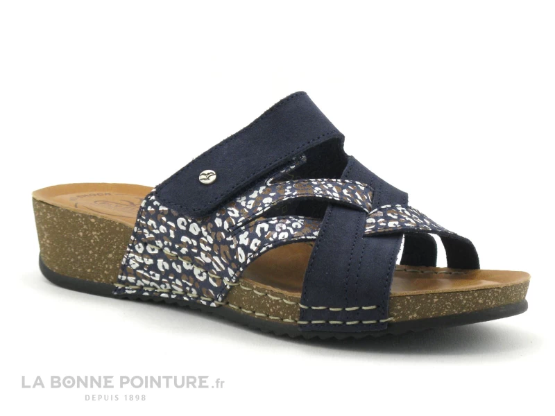 Fly Flot FLAXAL - Bleu Marine - Imprime - Mule Reglable Femme 3 Fly Flot FLAXAL - Bleu Marine - Imprime - Mule Reglable Femme