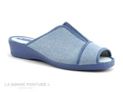 Zels 9240 Jeans - Pantoufle Mule Femme Bleu Ciel