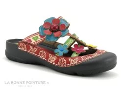 Laura Vita PHENIX Rouge - Sabot Mode Femme