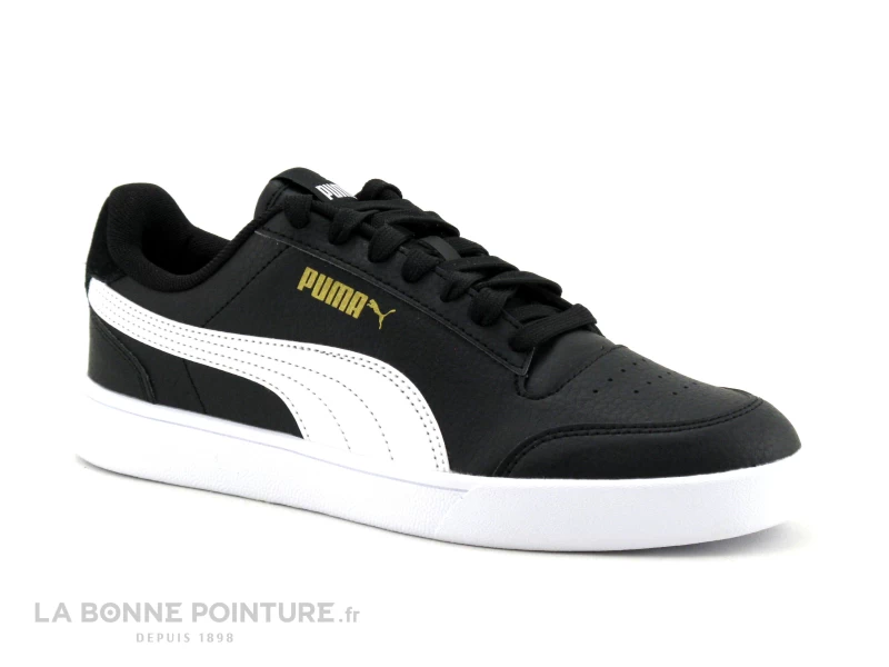 Puma SHUFFLE JR Black White 375668-03 - Basket Mode Noire Et Blanche 3 Puma SHUFFLE JR Black White 375668-03 - Basket Mode Noire Et Blanche