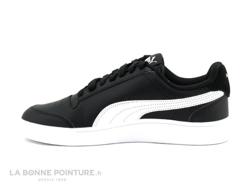 Puma SHUFFLE JR Black White 375668-03 - Basket Mode Noire Et Blanche 5 Puma SHUFFLE JR Black White 375668-03 - Basket Mode Noire Et Blanche – Image 3