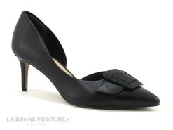 Tamaris 1-22409-28 Black - Escarpin Cuir Noir Talon Haut