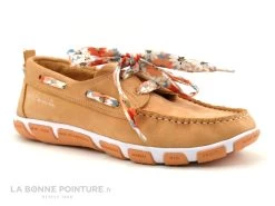 TBS JANAELE H7696 - Chaussure Bateau Femme Nubuck Abricot