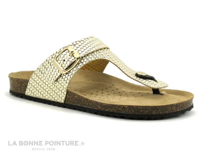Geox D35LSK - BRIONIA Metal Lt Gold - Tong Femme Reglable Or 7 Geox D35LSK - BRIONIA Metal Lt Gold - Tong Femme Reglable Or – Image 5