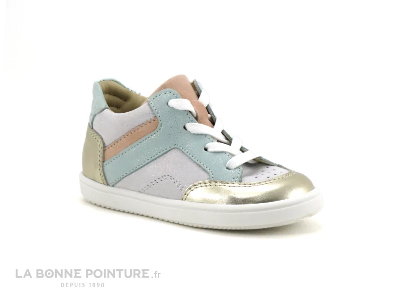 Bellamy BIBI Or Blanc Pastel - Basket Montante Fille 3 Bellamy BIBI Or Blanc Pastel - Basket Montante Fille