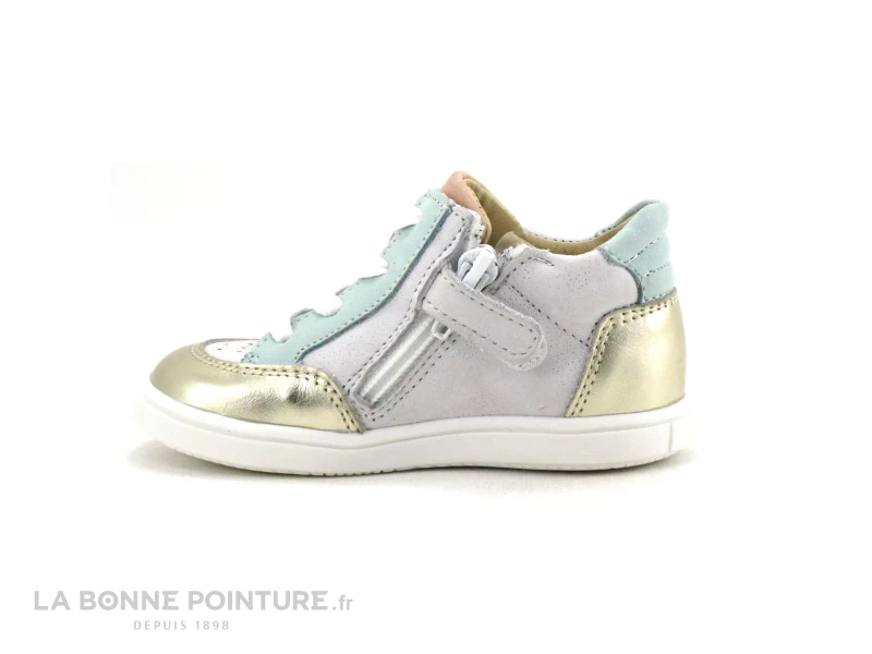 Bellamy BIBI Or Blanc Pastel - Basket Montante Fille 5 Bellamy BIBI Or Blanc Pastel - Basket Montante Fille – Image 3