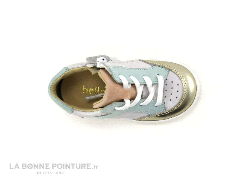 Bellamy BIBI Or Blanc Pastel - Basket Montante Fille 8 Bellamy BIBI Or Blanc Pastel - Basket Montante Fille – Image 6