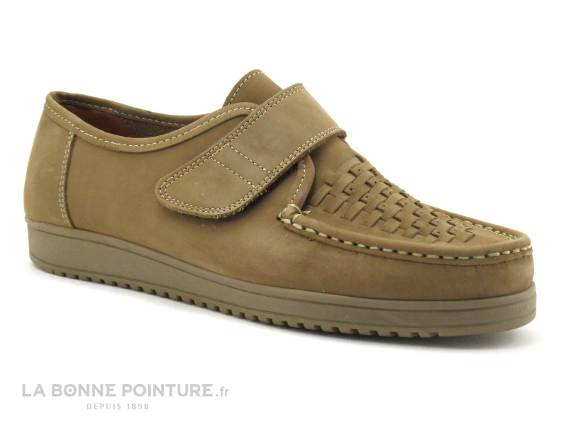 Arima BRAUNE Nubuck Taupe - Chaussure Velcro 3 Arima BRAUNE Nubuck Taupe - Chaussure Velcro