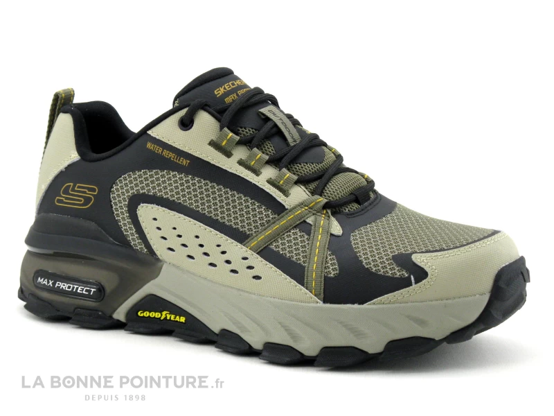 Skechers Outdoor 237303 Max Protect - Beige Noir - Basket Homme 7 Skechers Outdoor 237303 Max Protect - Beige Noir - Basket Homme – Image 5