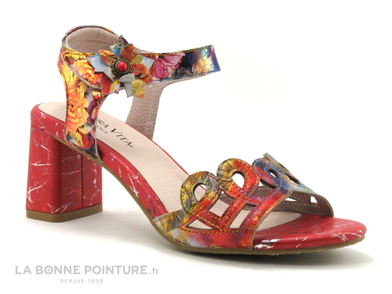 Laura Vita HECO 13 Rouge - Sandale Talon Haut 3 Laura Vita HECO 13 Rouge - Sandale Talon Haut