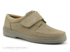 Celferi 002-V-B- Beige - Chaussure Homme Daim Beige Avec Scratch