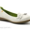 Jungla 8030 Off White - Mocassin Souple Femme En Cuir Beige