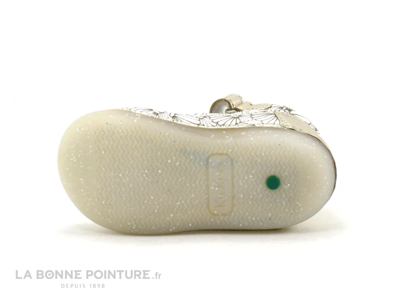 Kickers SUSHY Blanc Argent Coquillage - Sandale Fille Premiers Pas 9 Kickers SUSHY Blanc Argent Coquillage - Sandale Fille Premiers Pas – Image 7